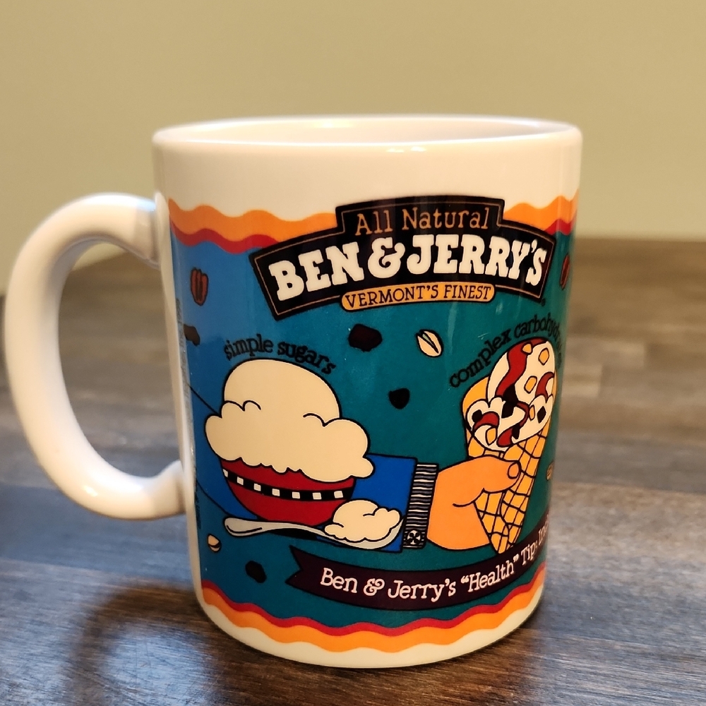 Vintage Ben And Jerry's Ice Cream - 4 Food Groups Mug